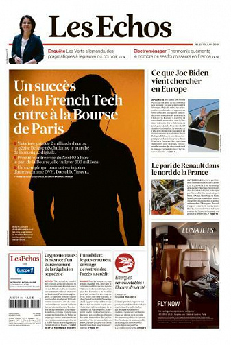 Les Echos du Jeudi 10 Juin 2021