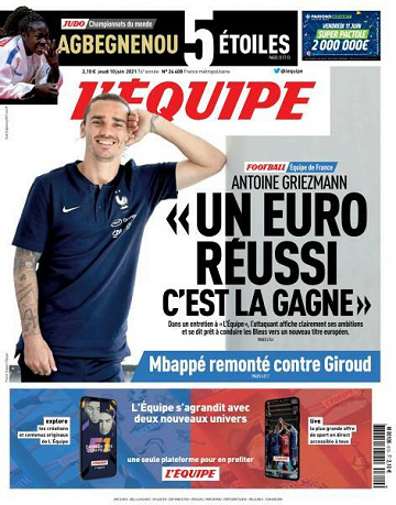 L’equipe du Jeudi 10 Juin 2021