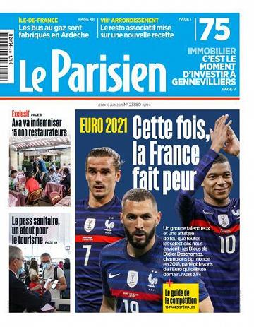 Le Parisien du Jeudi 10 Juin 2021