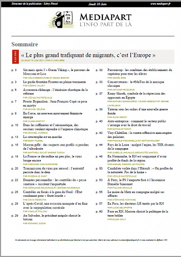 Mediapart du Jeudi 10 Juin 2021