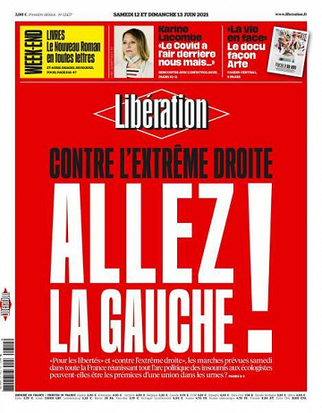 Libération du Samedi 12 et Dimanche 13 Juin 2021