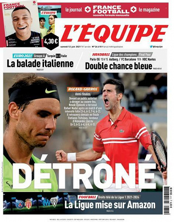 L’equipe du Samedi 12 Juin 2021