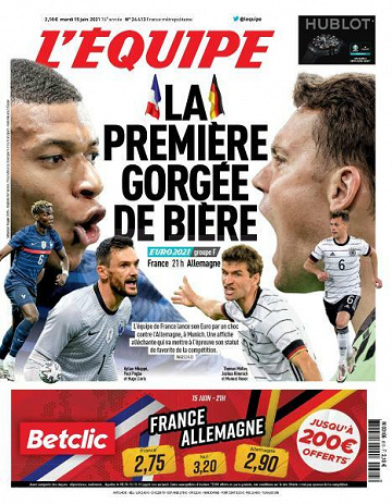 L’equipe du Mardi 15 Juin 2021