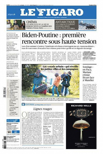 Le Figaro du Mercredi 16 Juin 2021