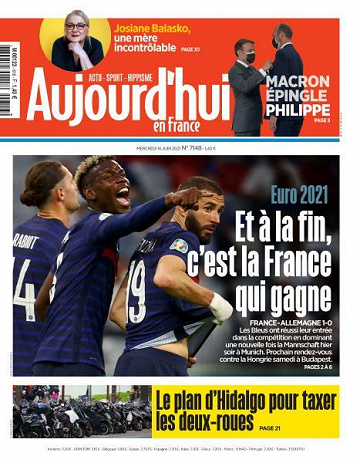 Aujourd’hui en France - 16 Juin 2021
