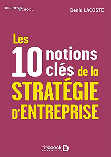 Les 10 notions clés de la stratégie d'entreprise - Denis Lacoste