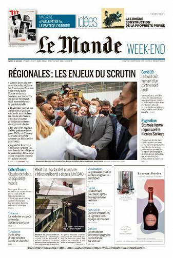 Le Monde du Samedi 19 Juin 2021