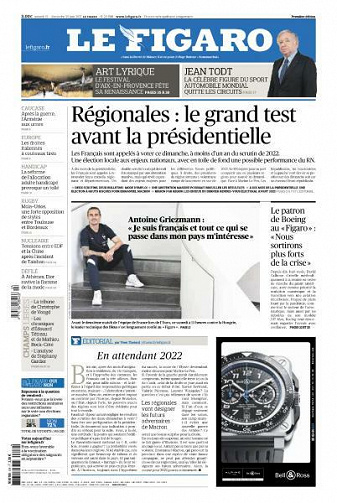 Le Figaro du Samedi 19 et Dimanche 20 Juin 2021