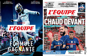 Pack L’Equipe + L’Equipe Magazine - Samedi 19 Juin 2021