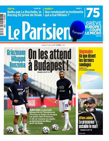 Le Parisien du Samedi 19 Juin 2021