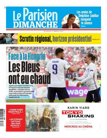 Le Parisien du Dimanche 20 Juin 2021
