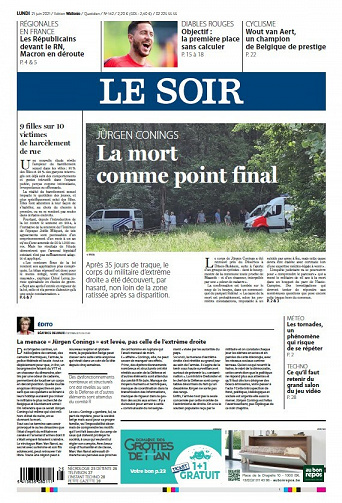 Le Soir (BXL+Wallonie) - Lundi 21 Juin 2021
