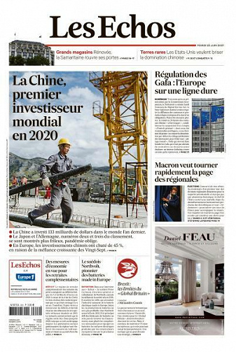 Les Echos du Mardi 22 Juin 2021