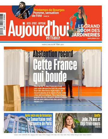 Aujourd’hui en France - 22 Juin 2021