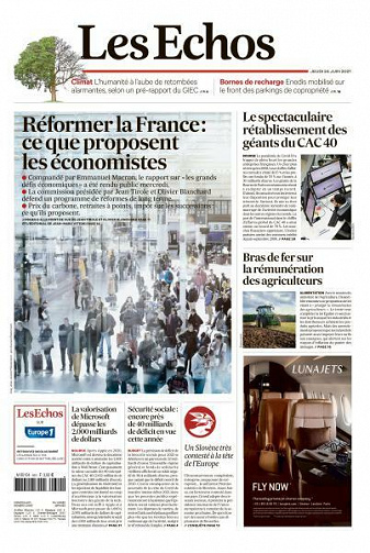 Les Echos du Jeudi 24 Juin 2021