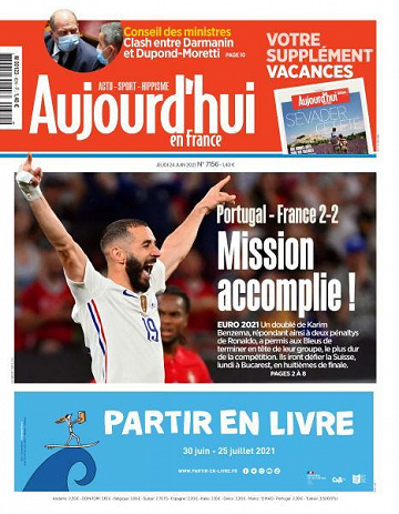 Aujourd’hui en France - 24 Juin 2021