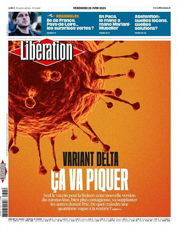Libération du Vendredi 25 Juin 2021
