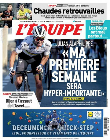 L’equipe du Vendredi 25 Juin 2021