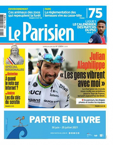 Le Parisien du Samedi 26 Juin 2021