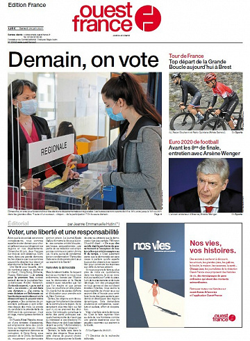 Ouest France - Edition France - Samedi 26 Juin 2021
