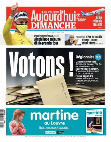 Aujourd’hui en France - 27 Juin 2021