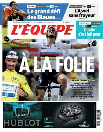 L’equipe du Dimanche 27 Juin 2021