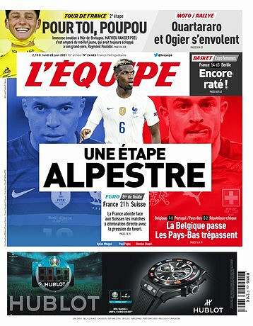 L’equipe du Lundi 28 Juin 2021