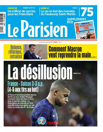 Le Parisien du Mardi 29 Juin 2021