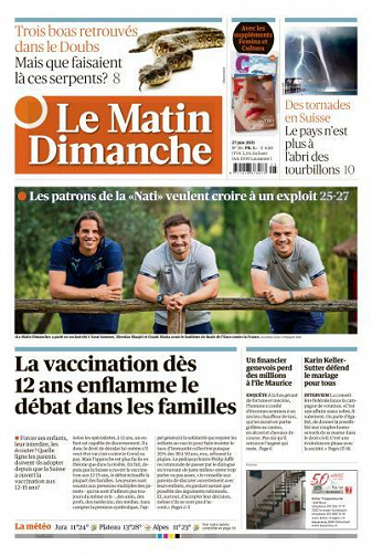 Le Matin Dimanche - 27 Juin 2021