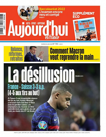 Aujourd'hui en France - Mardi 29 Juin 2021