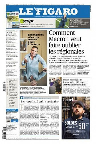 Le Figaro du Mercredi 30 Juin 2021