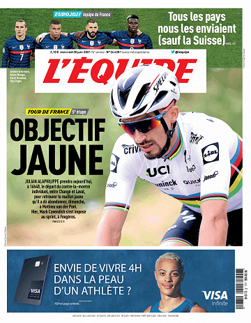 L’equipe du Mercredi 30 Juin 2021