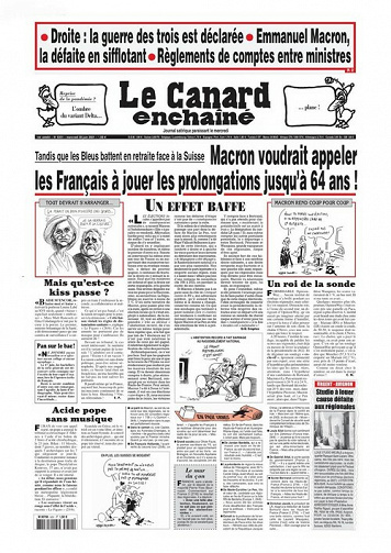 Le Canard enchaîné N°5251 - 30 Juin 2021