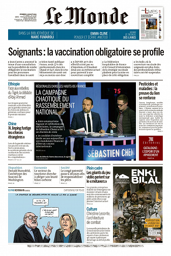Le Monde du Vendredi 2 Juillet 2021