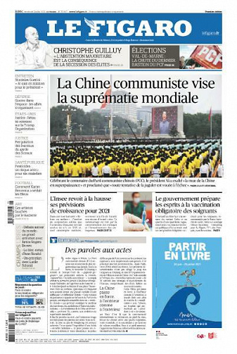 Le Figaro du Vendredi 2 Juillet 2021