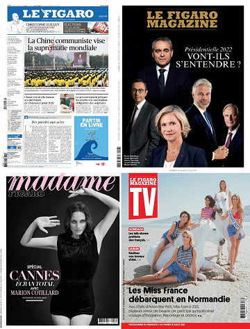 Pack Le Figaro et ses 3 suppléments - Vendredi 2 Juillet 2021