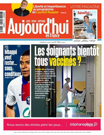 Aujourd'hui en France du Vendredi 2 juillet 2021