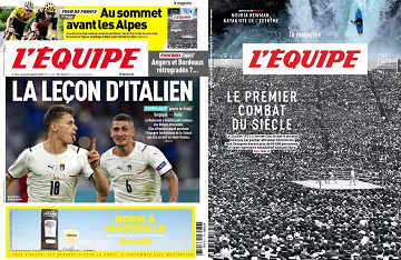 Pack L’Equipe + L’Equipe Magazine - Samedi 3 Juillet 2021