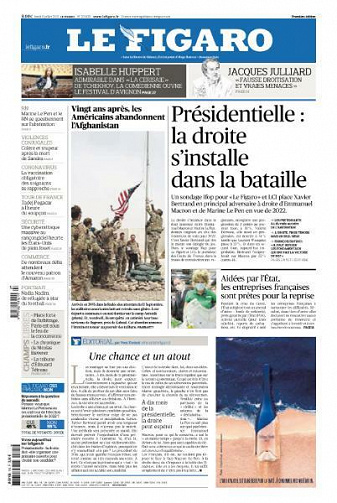 Le Figaro du Lundi 5 Juillet 2021