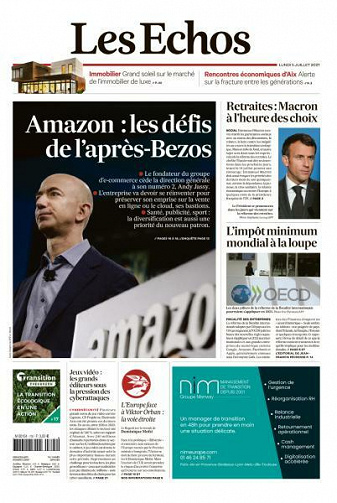 Les Echos du Lundi 5 Juillet 2021