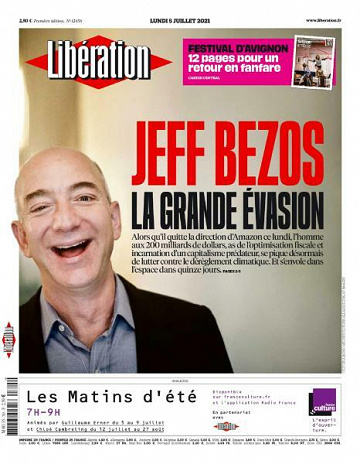 Libération du Lundi 5 Juillet 2021