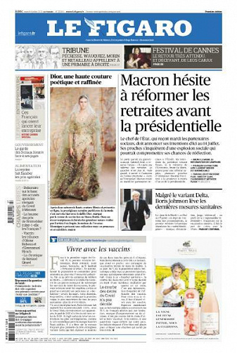 Le Figaro du Mardi 6 Juillet 2021