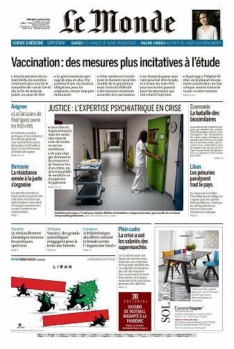Le Monde du Mercredi 7 Juillet 2021