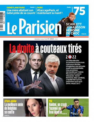 Le Parisien du Mercredi 7 Juillet 2021