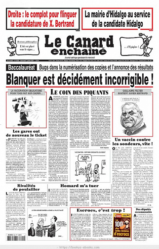 Le Canard enchaîné N°5252 - 7 Juillet 2021