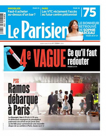 Le Parisien du Jeudi 8 Juillet 2021