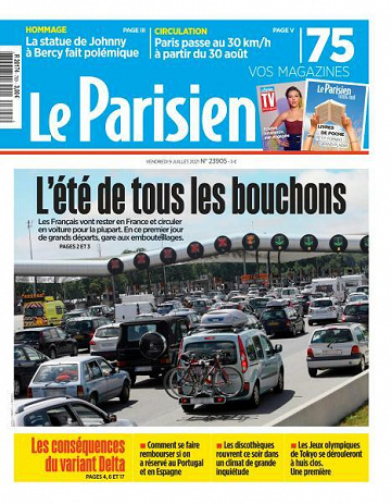 Le Parisien du Vendredi 9 Juillet 2021