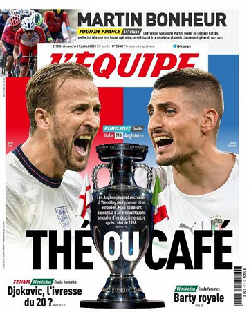 L’equipe du Dimanche 11 Juillet 2021