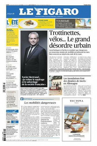 Le Figaro du Vendredi 16 Juillet 2021