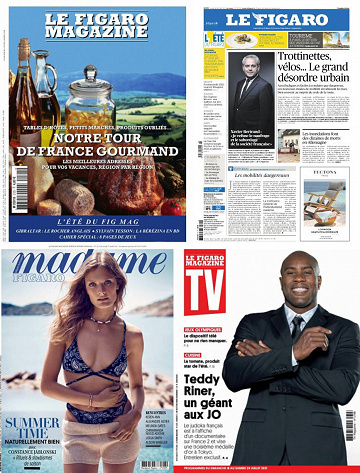 Pack Le Figaro et ses 3 suppléments - Vendredi 16 Juillet 2021